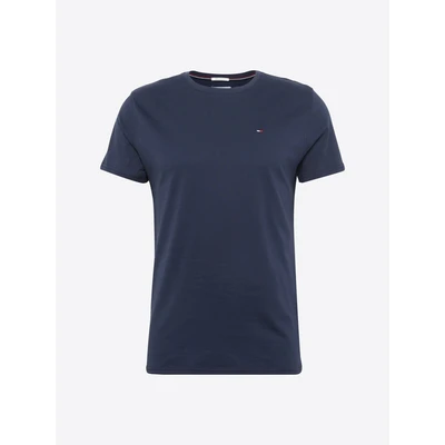 Afbeelding van Tommy Jeans Tjm Xslim Jersey Tee Dm0dm04411 heren Ondershirt,Blauw (iriszwart),XXS