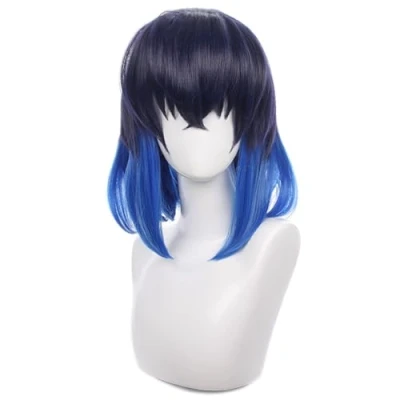 Afbeelding van HIROAKIYA Inosuke Hashibira Wig, Demon Slayer Kimetsu no Yaiba Cosplay Wig with Cap