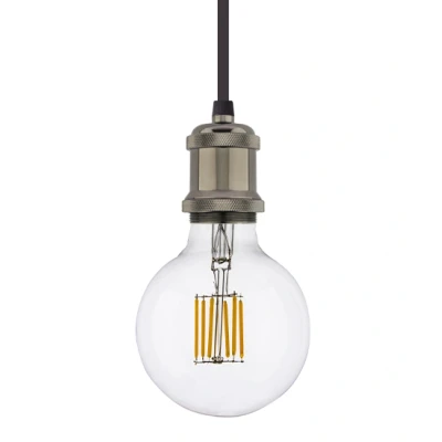 Afbeelding van Vintage Hanglamp Fitting E27, Parelzwart