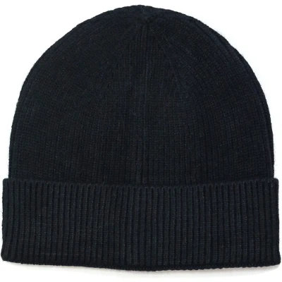 Afbeelding van Zwarte beanie dames wintermuts gebreide muts zwart one size sjaal ook verkrijgbaar STUDIO Ivana