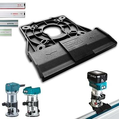 Afbeelding van Professionele geleiderail adapter voor Makita DRT50 / RT0700C RT0702C RT0700 3709/3711 Makita/Bosch/Festool/Mafell, bovenfrees, randfrees