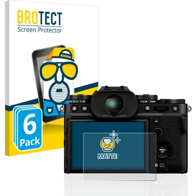 Afbeelding van BROTECT (6 Stuks) Antireflecterende Beschermfolie voor Fujifilm X T5 Anti Glare Screen Protector, Mat, Ontspiegelend
