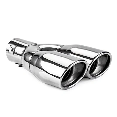 Afbeelding van Auto uitlaat sierpijp Chroom diamter 38 48mm RVS