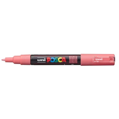 Afbeelding van Uni POSCA paintmarker PC 1MC, 0,7 mm, koraalrood
