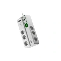 Afbeelding van APC PM6U FR Stekkerdoos met USB &amp; overspanningsbeveiliging / 6x penaarde (België) + 2x