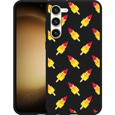 Afbeelding van Cazy Hoesje Zwart geschikt voor Samsung Galaxy S23+ Raketjes