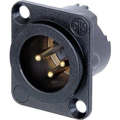 Afbeelding van Neutrik NC3MD LX B XLR connector Flensstekker, contacten recht Aantal polen: 3 Zwart 1 stuk(s)