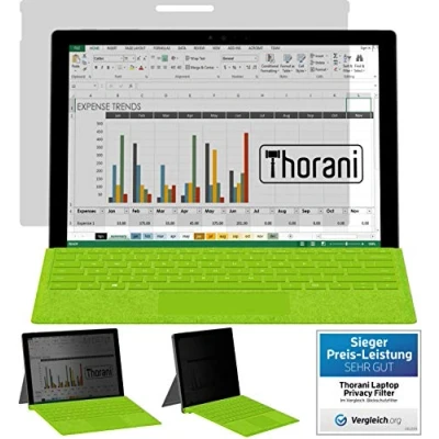 Afbeelding van Thorani Privacy Filter compatibel met Microsoft Surface Pro 7 (12.3 &quot;inch) Schermbeschermer beschermt tegen ongewenste Blikken