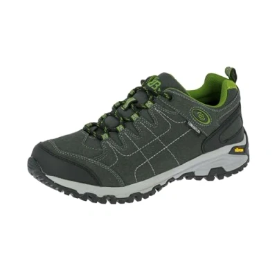 Afbeelding van Brütting Mount Shasta Low Uniseks volwassenen Halfhoge trekking &amp; wandelschoenen, Antraciet/groen, 37 EU