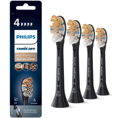 Afbeelding van 2x Philips Sonicare Opzetborstels A3 Premium All in One Wit 2 stuks