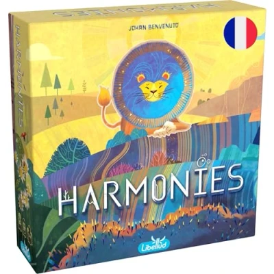 Afbeelding van Libellud Asmodee Harmonies gezelschapsspellen familie en vriendenspellen creatie van landschappen habitats voor dieren strategie creativiteit vanaf 10 jaar Franse versie
