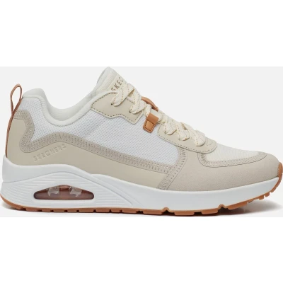 Afbeelding van Skechers Uno Layover Sneakers wit Textiel Heren Maat 45