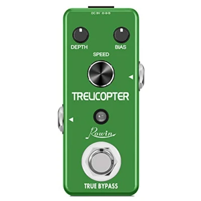 Afbeelding van Rowin Trelicopter Effecten Gitaar Tremolo Pedaal voor Elektrische Bas True Bypass LEF 327