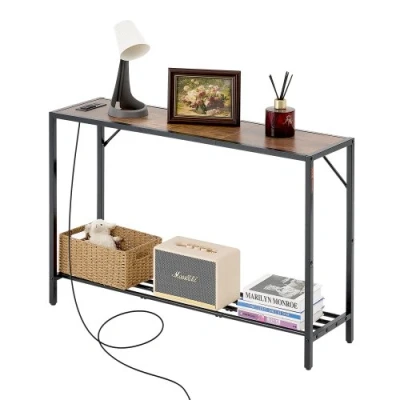 Afbeelding van VEVOR Smalle Consoletafel Entreetafel Stopcontacten Woonkamer Hal 106cm