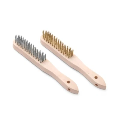 Afbeelding van Hendi Staalborstel Messing &amp; RVS Staaldraad Borstelset ( Set van 2 )