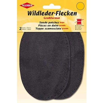 Afbeelding van Kleiber + Co.GmbH wildledervlekken groot, ca. 15,5 cm x 10 cm, grijs