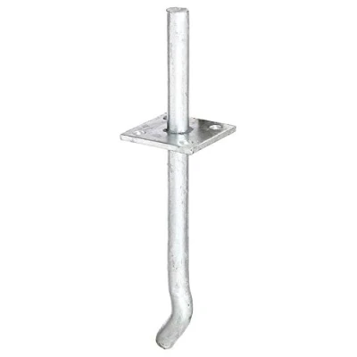 Afbeelding van Alberts 215446 I paalhouder met stift om in beton te gieten thermisch verzinkt stiftlengte 100 mm betonanker 200 Ø 16