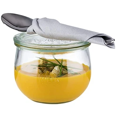 Afbeelding van APS weckpotten met deksel 580ml (6 stuks)
