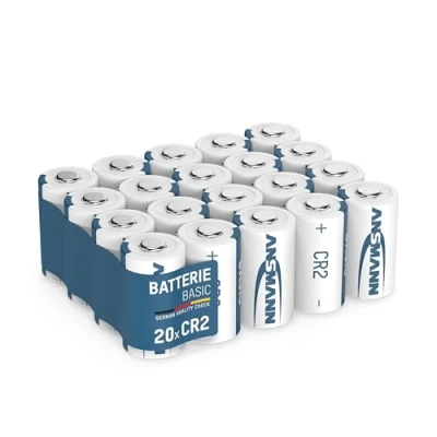Afbeelding van ANSMANN CR2 3 V lithiumbatterijen, 20 stuks, batterij voor camera&#039;s, flitslicht, smarthome apparaten, fietsaccessoires, ronde cellen, hoogwaardig en krachtig