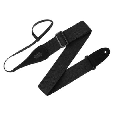 Afbeelding van Levys Leathers MC8A BLK katoenen gitaarband folk zwart
