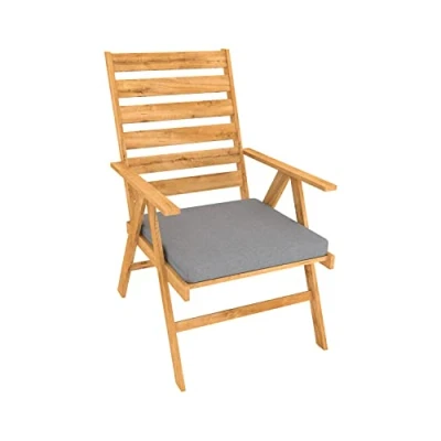 Afbeelding van POKAR Tuinbankkussen Eetbank Zitkussen Sofa Kussen voor Patio Binnen &amp; Buiten (50 x 50 5, Grijs)