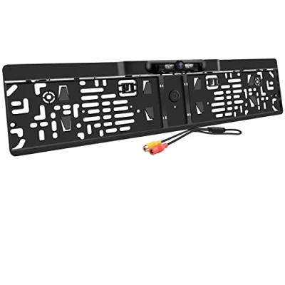 Afbeelding van auto kentekenplaat achteruitrijcamera met Nachtzicht achteruitkijkspiegel waterdicht 170 kijkhoek omkeren High Definition Backup Parking Camera 4 IR lichten Perfect