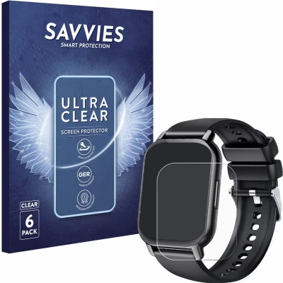 Afbeelding van Savvies Screenprotector voor Hoxe Y6 1.85&quot; Folie Beschermfolie transparant (6 Stuks)