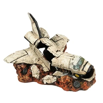 Afbeelding van Aqua Della Aquariumdecoratie Vissen Ruimteschip S 16,7x13,4x13cm 1st