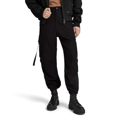 Afbeelding van G star Raw Cargo cropped drawcord pant wmn black Broek W26