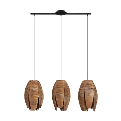 Afbeelding van EGLO Mongu 1 Hanglamp   E27   79,5 cm   Zwart/Bruin