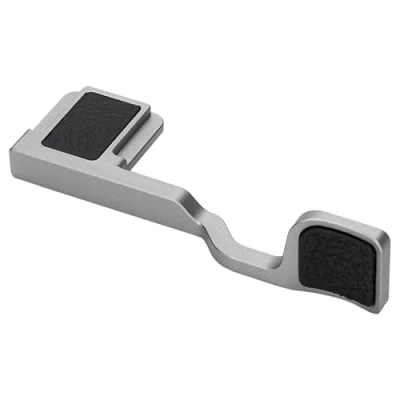 Afbeelding van JJC A7CII A7CR Metalen Duimen Omhoog Grip Hot Shoe Duim Ondersteuning Handgrip voor SONY ILCE 7CM2 7CR Camera, Verbeterde Eenhandige opnamen, Zilver