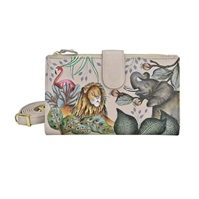 Afbeelding van Anuschka Handpainted Portemonnee, Dames, Maat: One Size, African adventure
