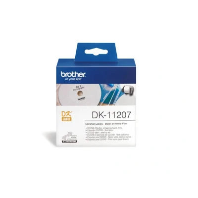 Afbeelding van Brother DK 11207 Etiket Zwart op wit (58 mm x 58 mm)