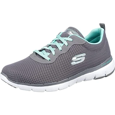 Afbeelding van Skechers FLEX APPEAL 3.0 FIRST INSIGHT dames Trainers Low Top , Grijs Mesh Mint Trim, 37 EU