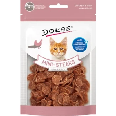 Afbeelding van Dokas Cat Mini Steaks 10 Stück Huhn + Fisch