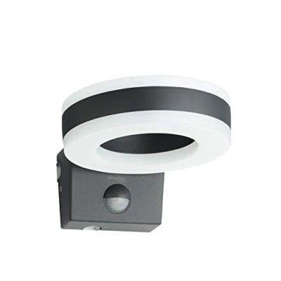 Afbeelding van Buitenlamp met sensor LED Up en Down, Porto Motion 15W muurlamp Bewegingsmelder IP65, 3000K warm wit, antraciet, Oktaplex Lightning