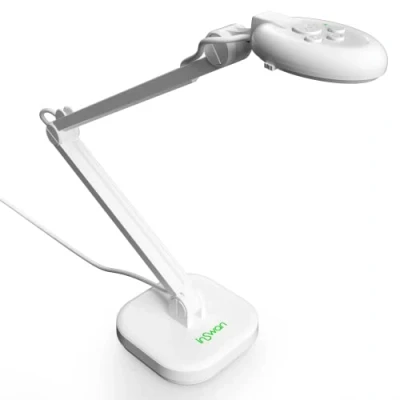 Afbeelding van INSWAN INS 2 USB documentcamera en Visualizer / 13MP 4K Ultra HD A3 formaat, autofocus, LED licht, microfoon Mac OS/Windows/Chromebook voor live demo, afstandsonderwijs, webconferenties