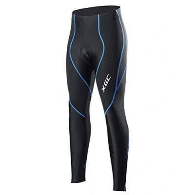 Afbeelding van XGC Lange fietsbroek voor dames, fietsbroek, wielersportshorts vrouwen, elastisch, ademend, 4D spons zitkussen met een hoge dichtheid