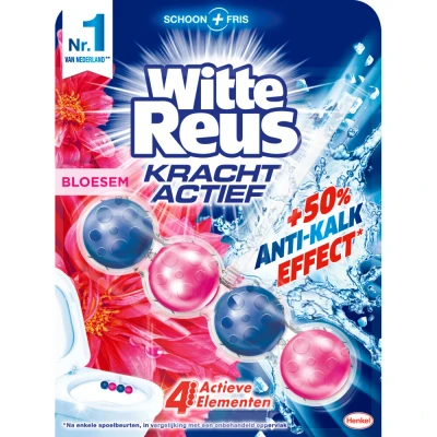 Afbeelding van 6x Witte Reus Toiletblok Kracht Actief Bloesem
