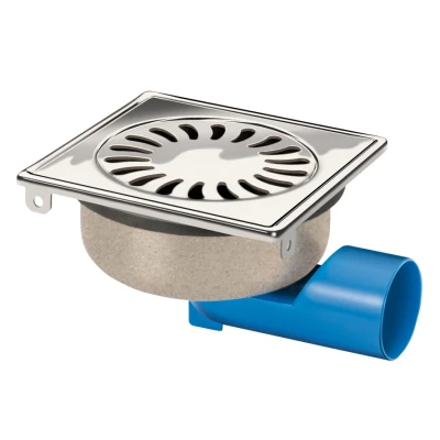 Afbeelding van Van den Berg doucheput 146 x mm rvs ws 30 met adapter Ø 50