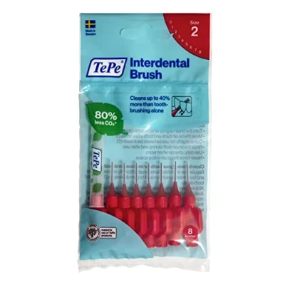 Afbeelding van 10x TePe Interdentale Ragers Original 0,5 mm Rood blister à 8 stuks