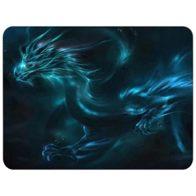 Afbeelding van Silent Monsters Muismat Grootte S (36 x 25 cm), Mouse Pad Design: Draak, Laser Besnoeiing Rand, voor Bureau en Gaming, Mousepad Antislip rubberen basis