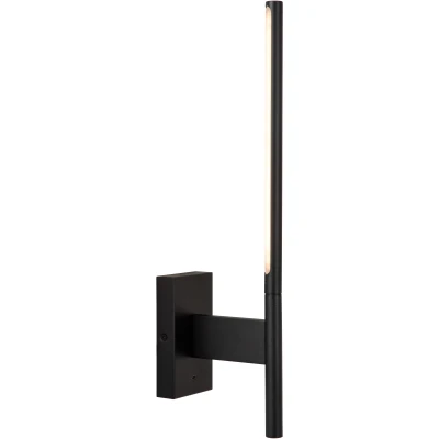 Afbeelding van Lucide FINAN Wandlamp LED 1x6W 2700K Met USB oplaadpunt Zwart