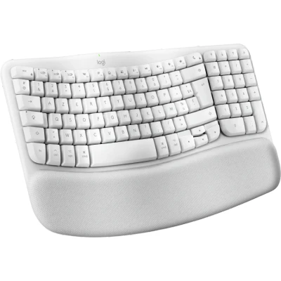 Afbeelding van Logitech Wave Keys for Mac toetsenbord Thuis/Werk Bluetooth AZERTY Frans Wit
