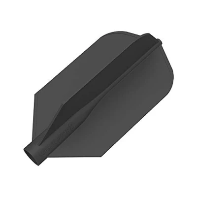 Afbeelding van 8 Flight Black Slim Dart Flights