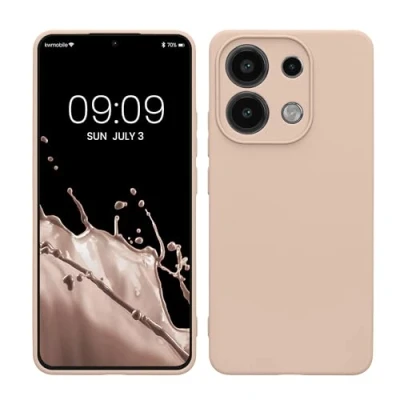 Afbeelding van kwmobile telefoonhoesje geschikt voor Xiaomi Redmi Note 13 4G Hoesje smartphone Precisie camera uitsnede In kokosmelk
