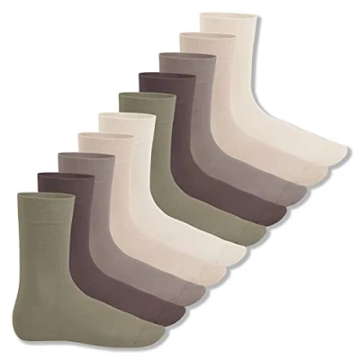Afbeelding van Footstar Everyday! 10 paar damessokken met katoenen basic sokken, natureltinten, 35/38 EU