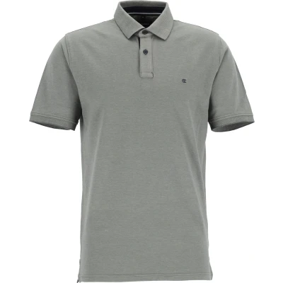 Afbeelding van CASA MODA comfort fit poloshirt stretch grijs groen