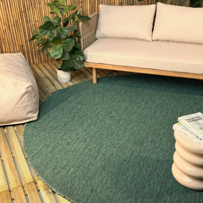 Afbeelding van Rond buitenkleed Tone groen Interieur05 240 Ø (XL)