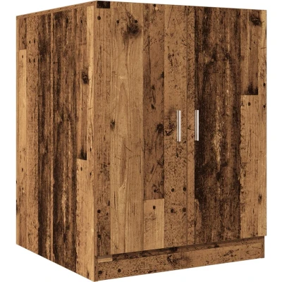 Afbeelding van Wasmachinekast 70,5x71,5x91,5 cm oud houtkleurig